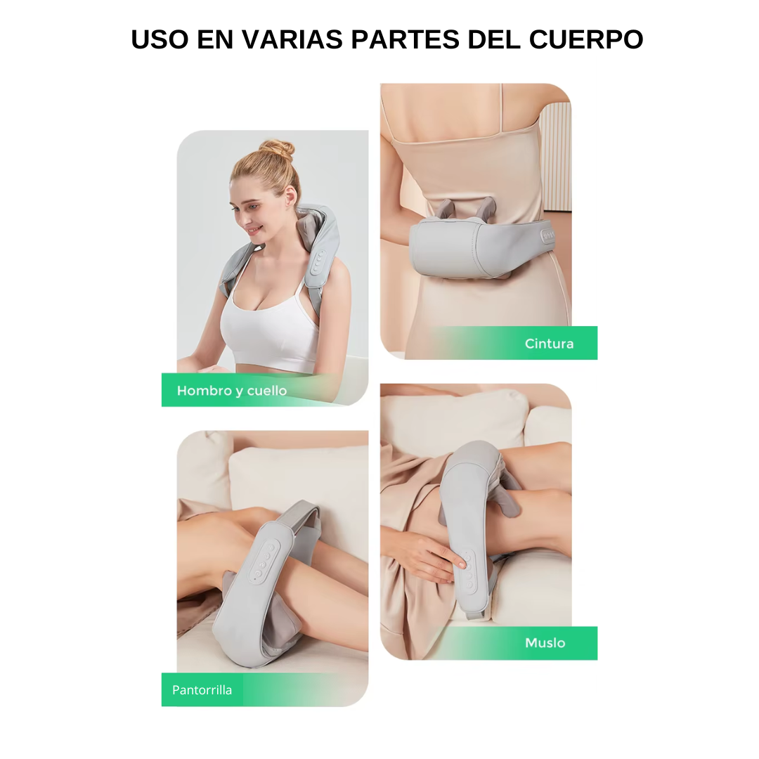 TU MASAJEADOR DE CUELLO Y HOMBROS: RELAJACIÓN PROFESIONAL SIN SALIR DE CASA