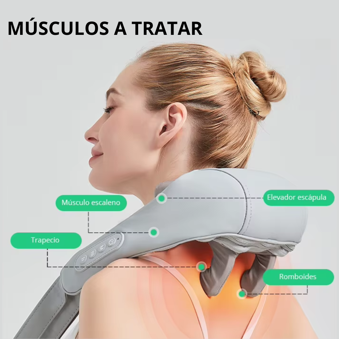 TU MASAJEADOR DE CUELLO Y HOMBROS: RELAJACIÓN PROFESIONAL SIN SALIR DE CASA