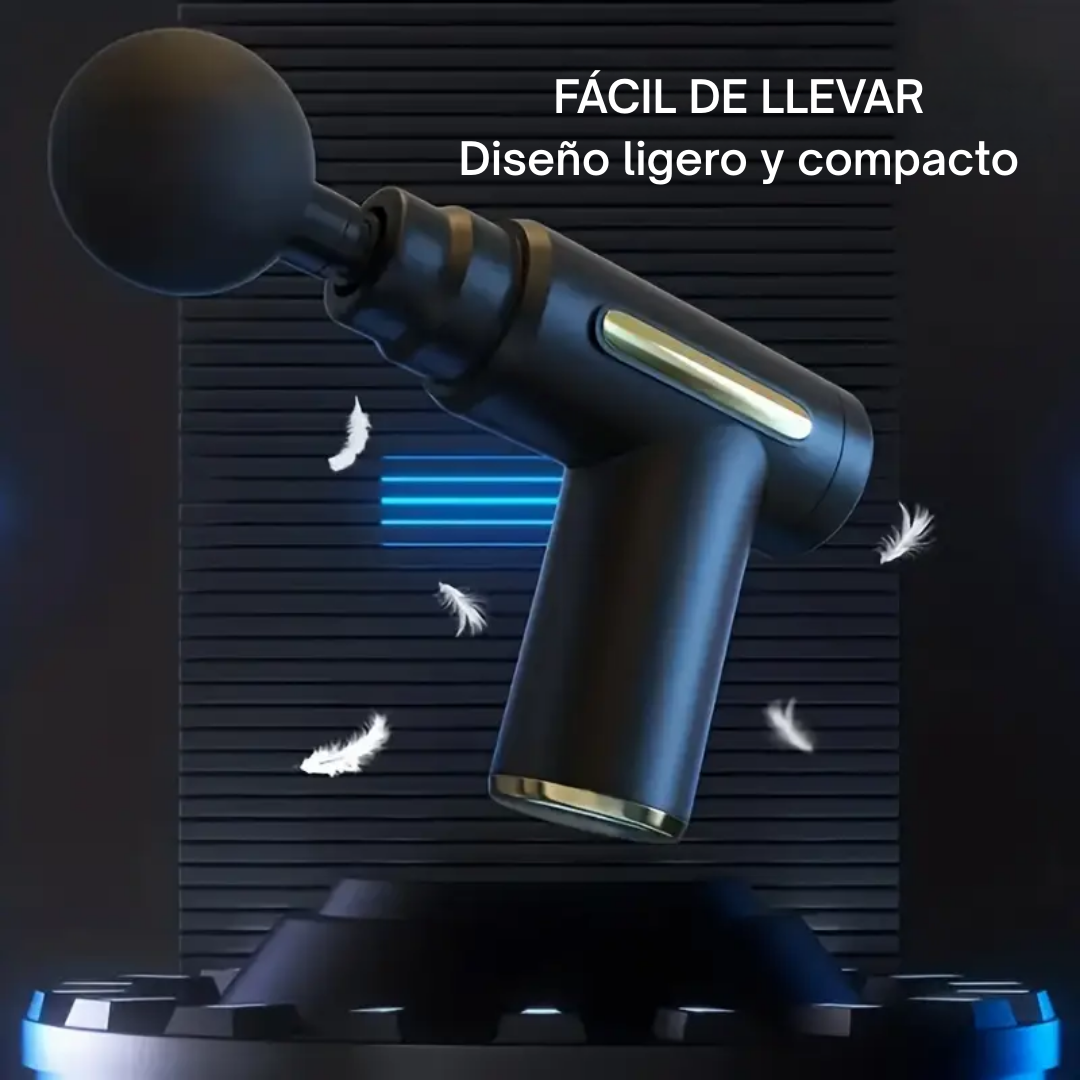 MINI MASAJEADOR GUN – MASAJES PROFESIONALES EN CASA O DE VIAJE