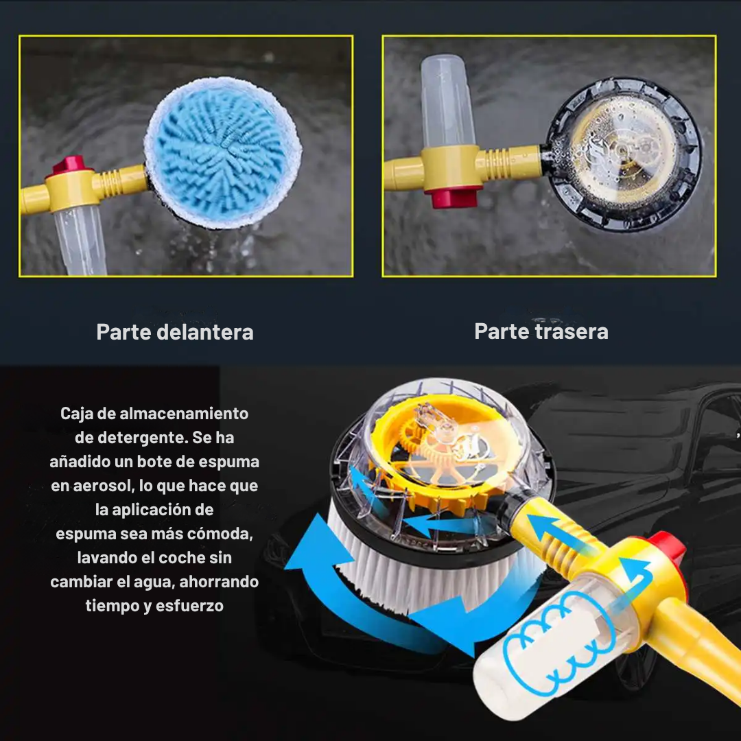CEPILLO TURBO SHINE: LA FORMA MÁS RÁPIDA DE LAVAR TU AUTO EN CASA