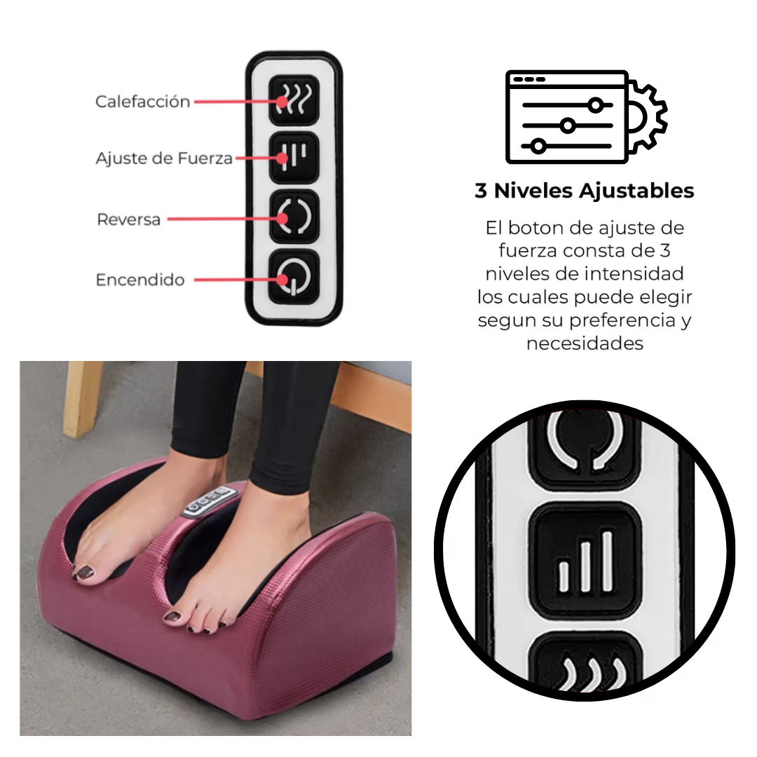 MASAJEADOR DE PIES ELÉCTRICO – ALIVIO, RELAX Y COMODIDAD EN MINUTOS