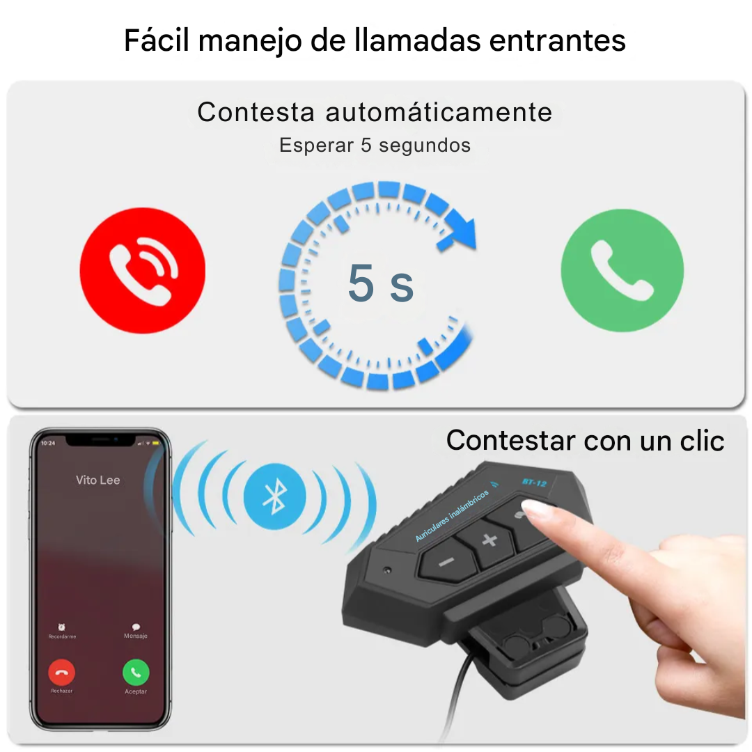 AUDÍFONO PARA CASCO DE MOTO: CONECTA TU VIAJE CON MÚSICA, LLAMADAS Y LIBERTAD TOTAL