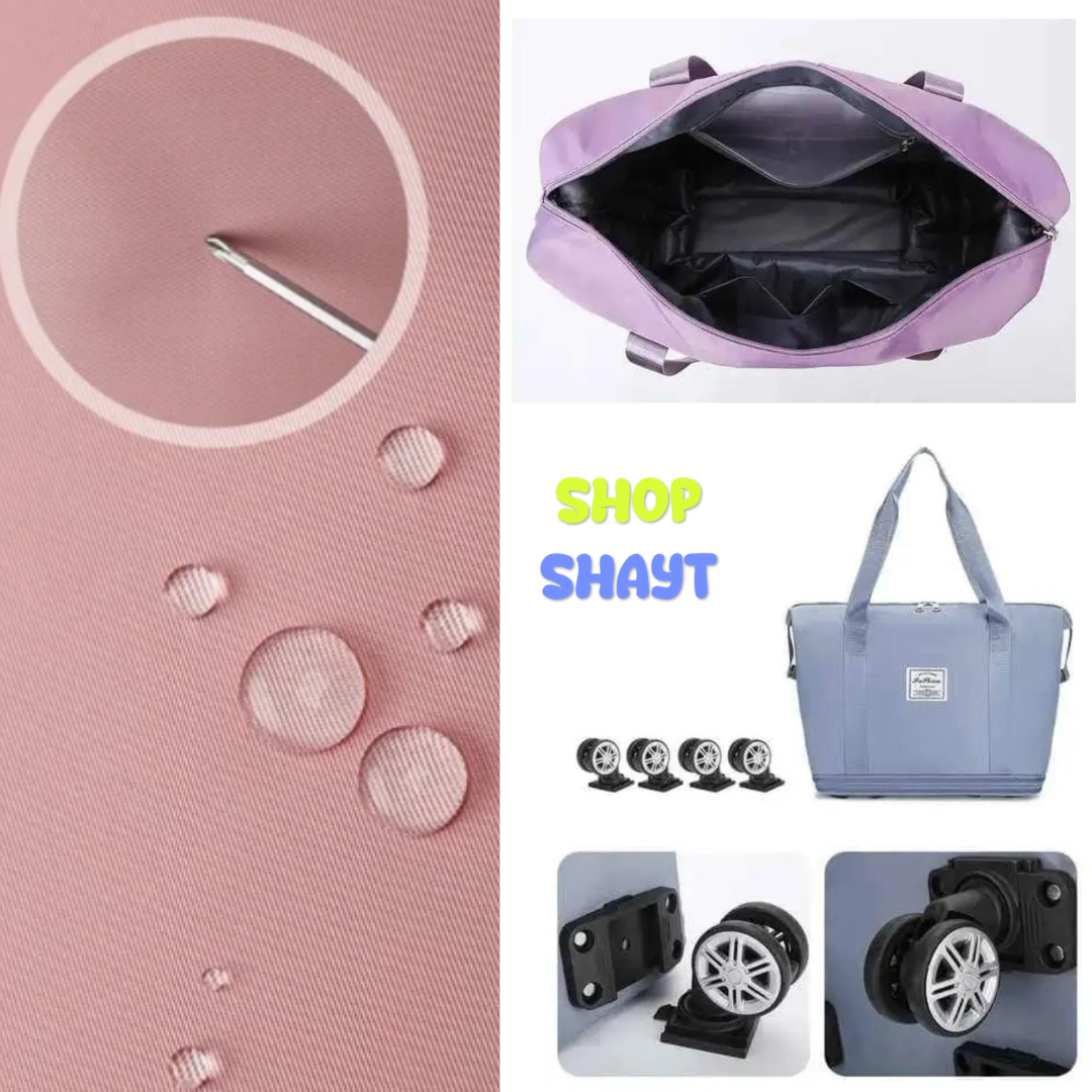 BOLSO EXPANSIBLE 3 NIVELES CON RUEDAS - PLEGABLE, PRÁCTICO Y VERSÁTIL