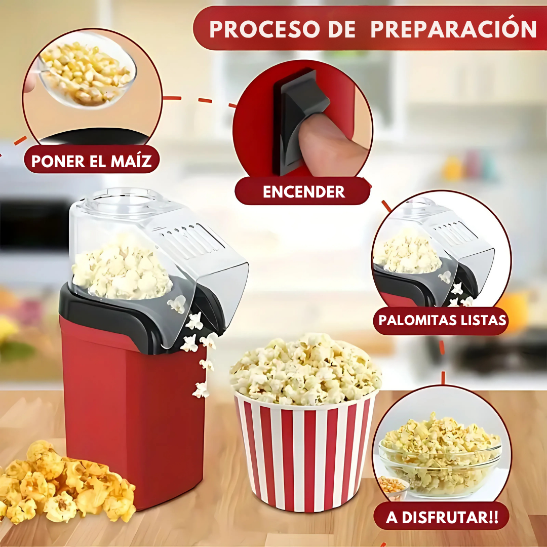 MÁQUINA DE HACER PALOMITAS - SIN ACEITE Y EN MINUTOS