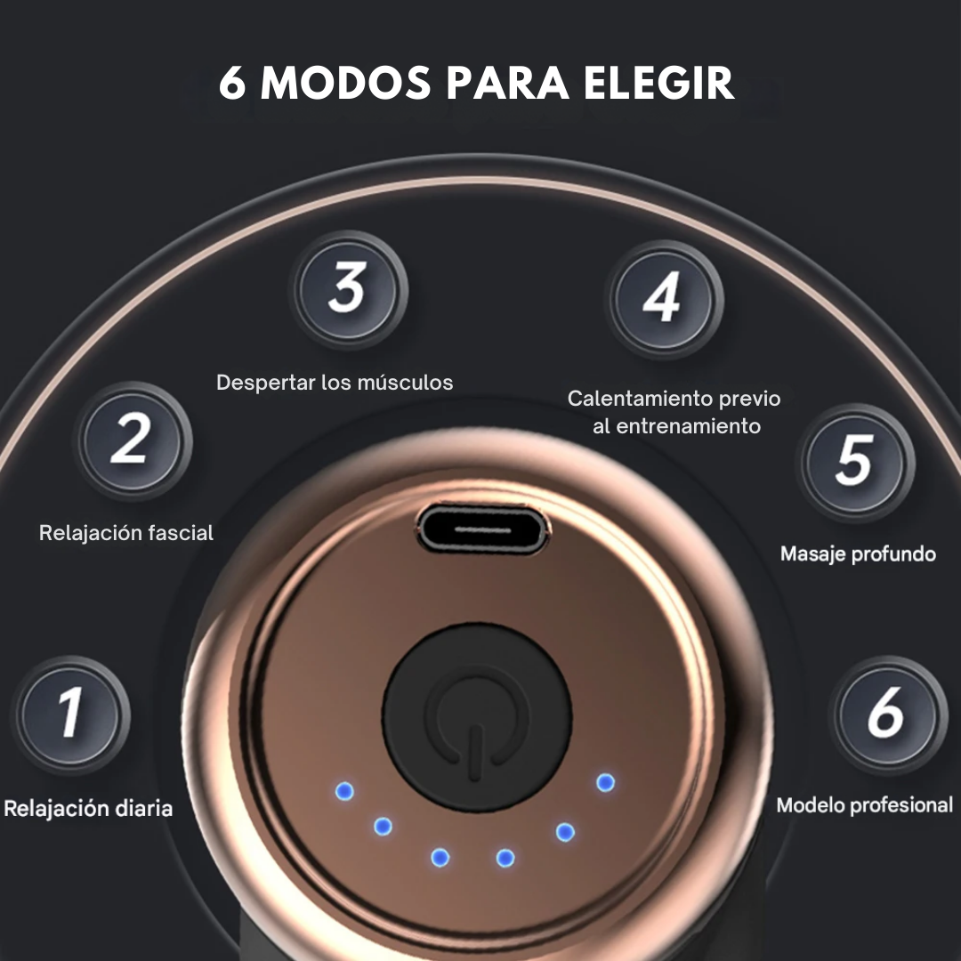 MINI MASAJEADOR GUN – MASAJES PROFESIONALES EN CASA O DE VIAJE