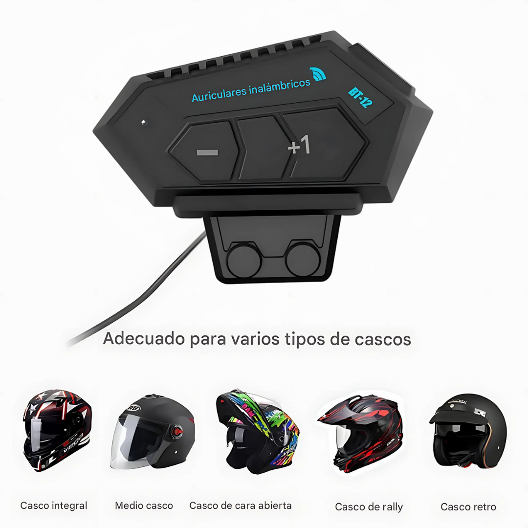 AUDÍFONO PARA CASCO DE MOTO: CONECTA TU VIAJE CON MÚSICA, LLAMADAS Y LIBERTAD TOTAL
