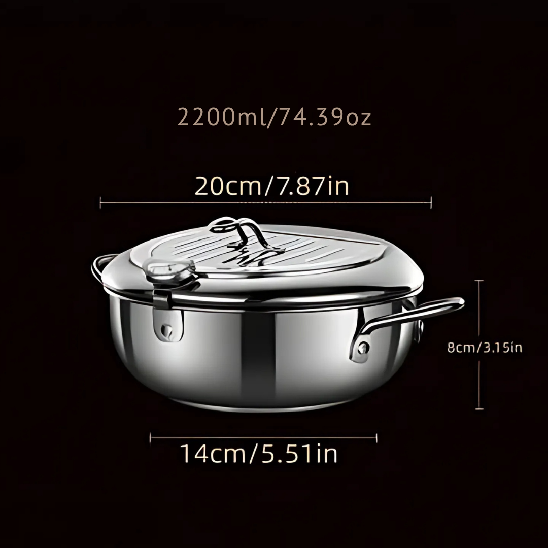 OLLA FREIDORA JAPONESA 2.2 LITROS: FRITURAS CRUJIENTES CON MENOS ACEITE