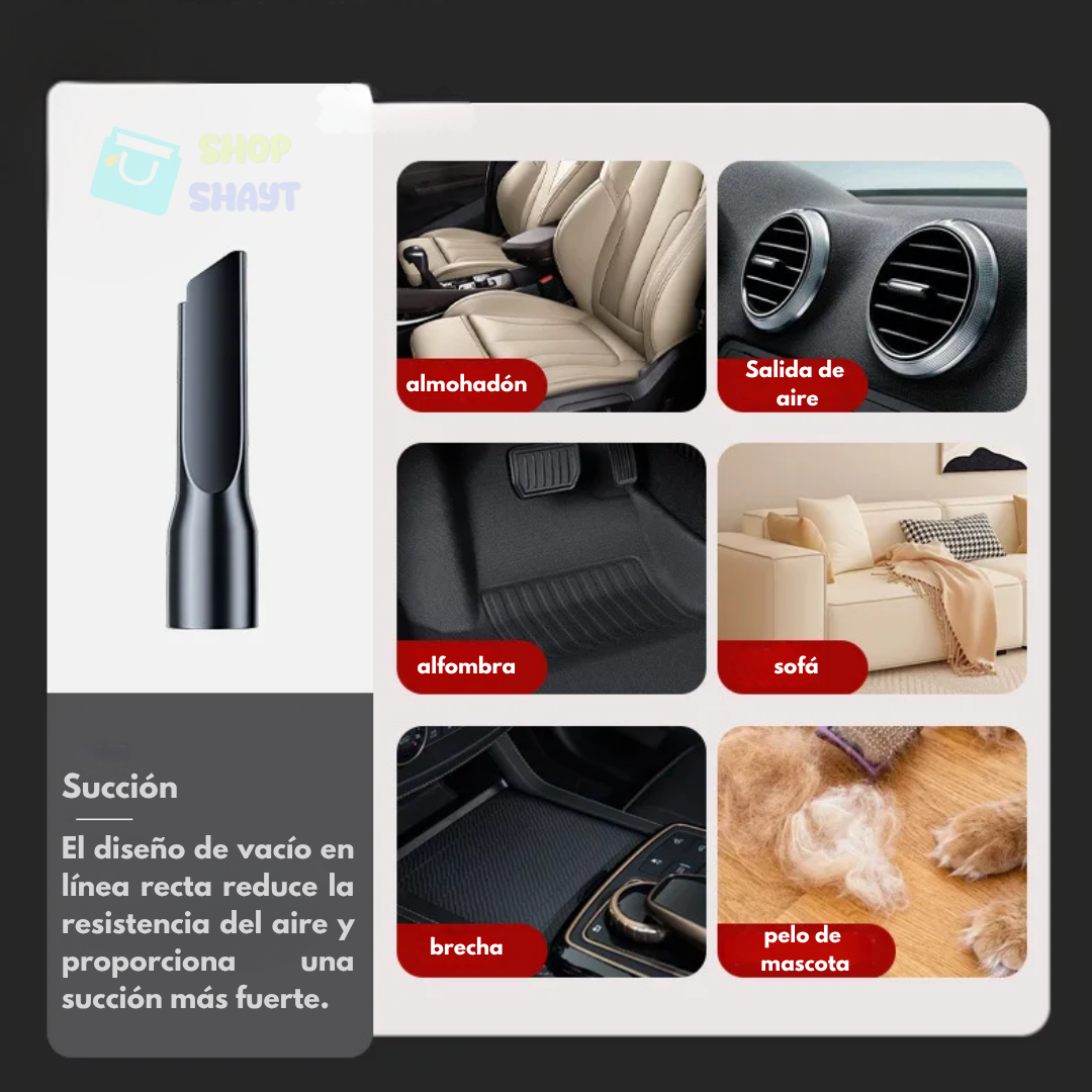 ASPIRADORA 3 EN 1 RECARGABLE CON BATERÍA - ASPIRA, SOPLA Y CEPILLA