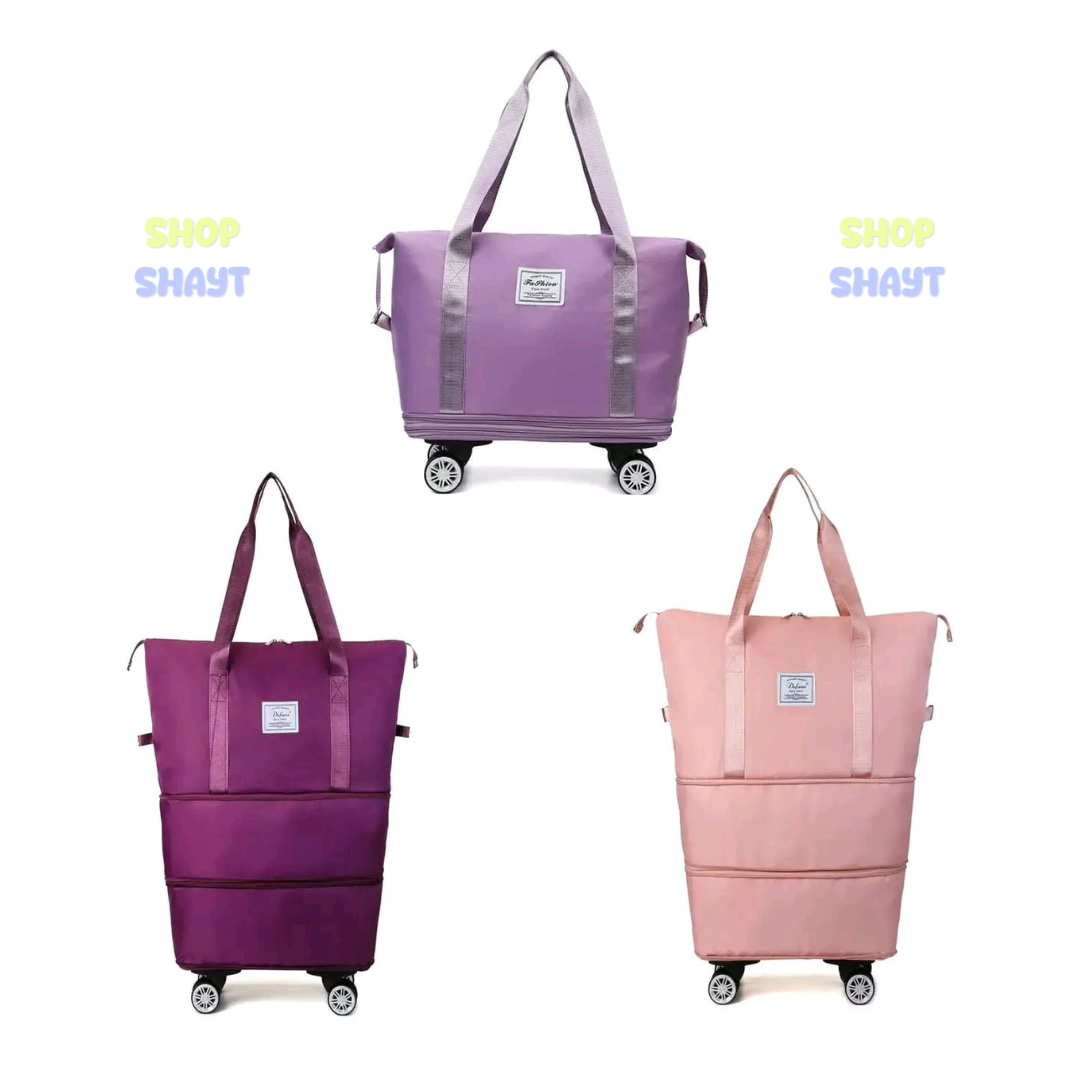 BOLSO EXPANSIBLE 3 NIVELES CON RUEDAS - PLEGABLE, PRÁCTICO Y VERSÁTIL