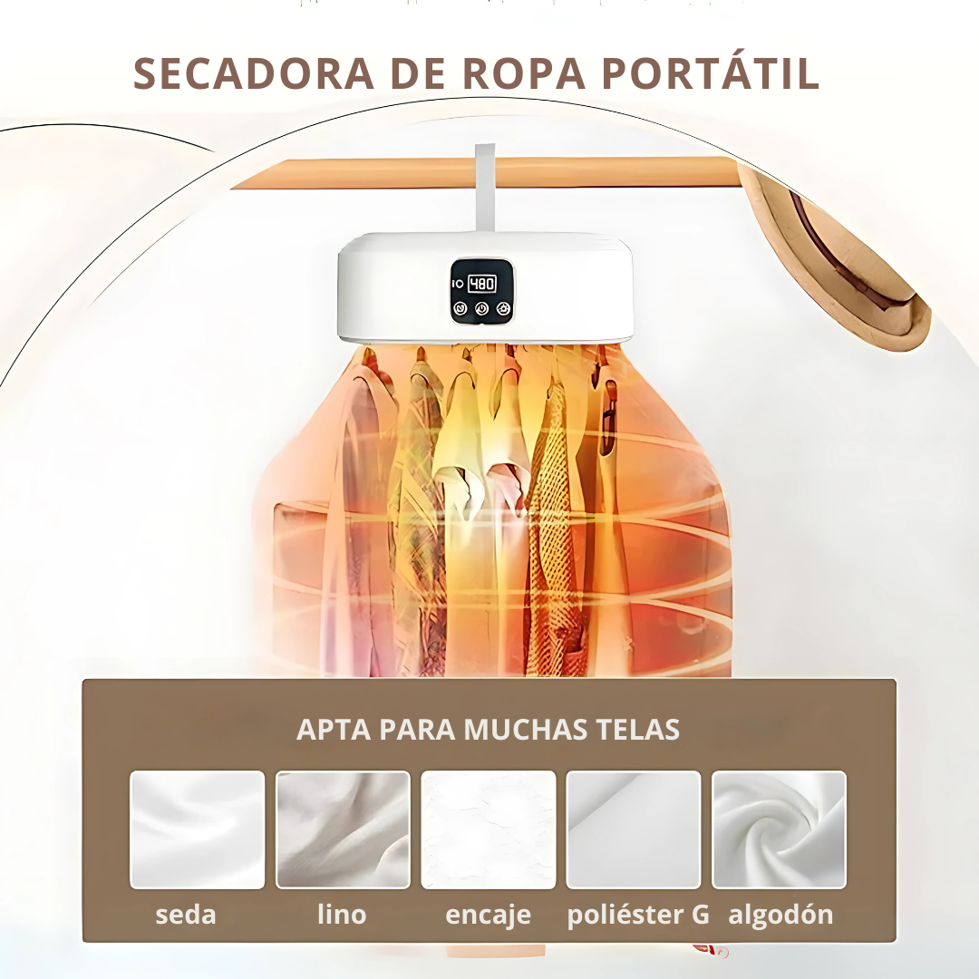 SECADOR DE ROPA PORTÁTIL - TU ALIADO PARA VIAJES Y EMERGENCIAS