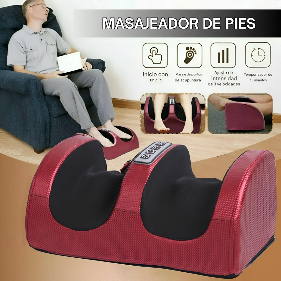 MASAJEADOR DE PIES ELÉCTRICO – ALIVIO, RELAX Y COMODIDAD EN MINUTOS