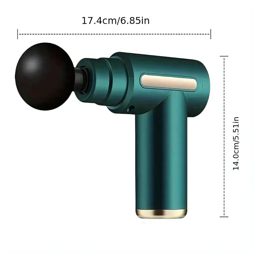 MINI MASAJEADOR GUN – MASAJES PROFESIONALES EN CASA O DE VIAJE