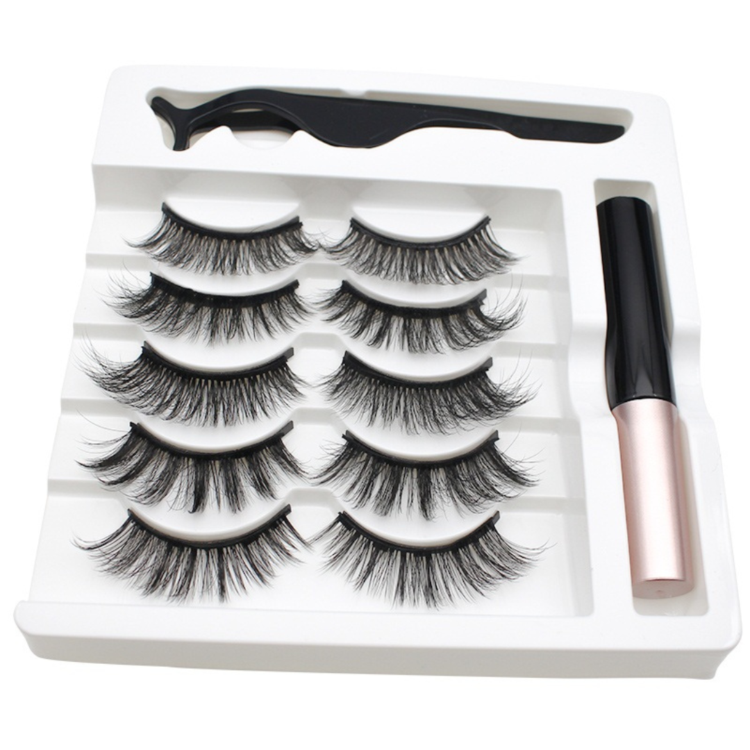 KIT PESTAÑAS MAGNÉTICAS 3D - REUTILIZABLES HASTA 30 VECES