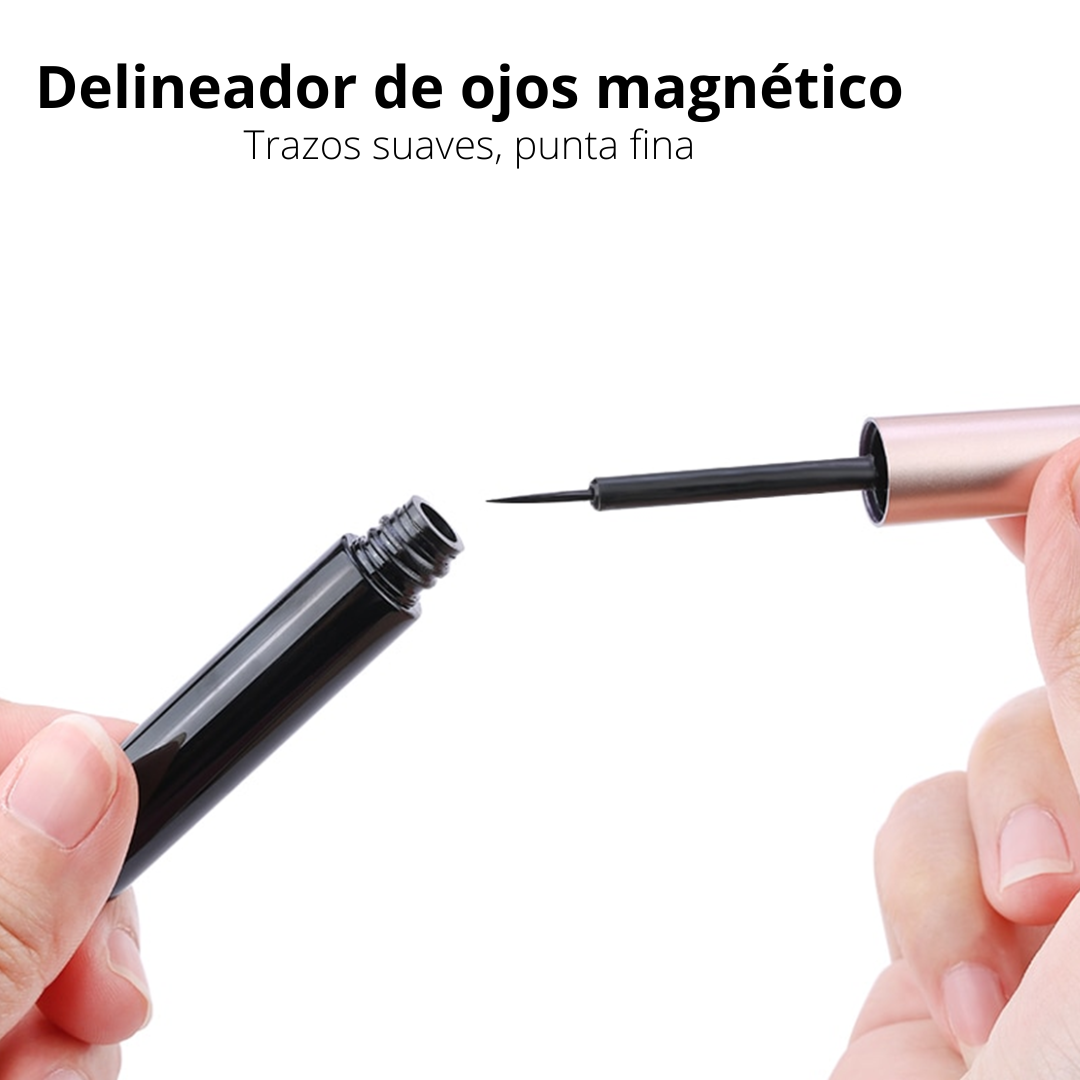 KIT PESTAÑAS MAGNÉTICAS 3D - REUTILIZABLES HASTA 30 VECES