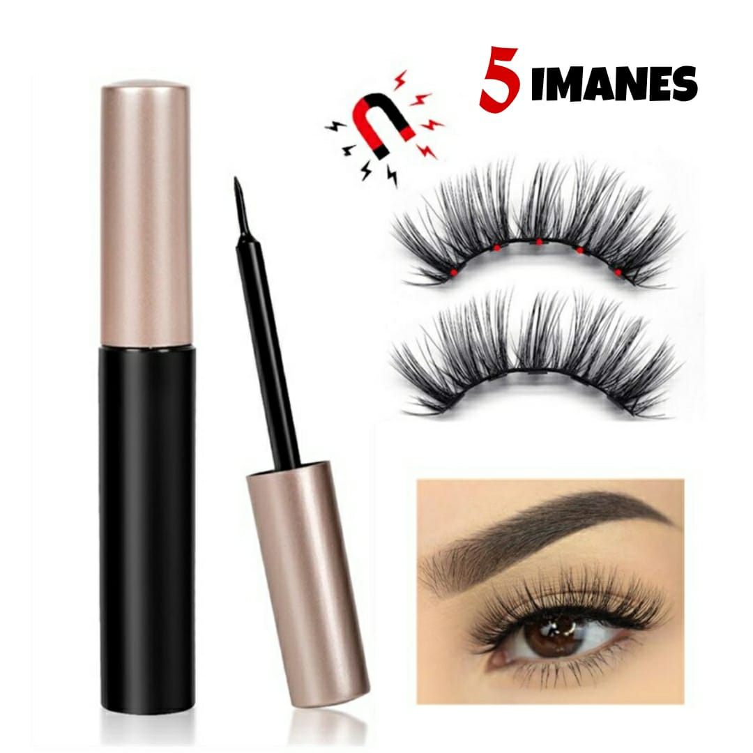 KIT PESTAÑAS MAGNÉTICAS 3D - REUTILIZABLES HASTA 30 VECES
