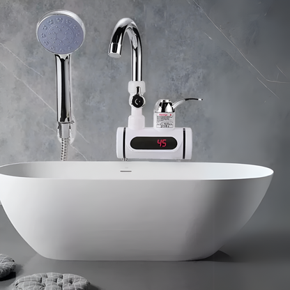 CAÑO CALENTADOR DE AGUA INSTÁNTANEO PARA BAÑO Y COCINA - CONEXIÓN A LA PARED