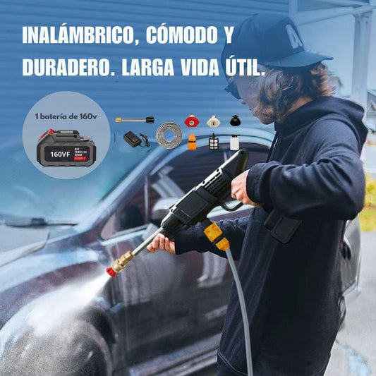 HIDROLAVADORA 160V PORTÁTIL ALTA PRESIÓN BATERIA GRANDE