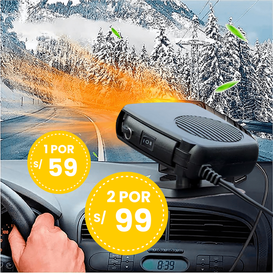 CALEFACTOR DE AUTO DE 200W - CALOR RÁPIDO Y EFICIENTE PARA EL INVIERNO