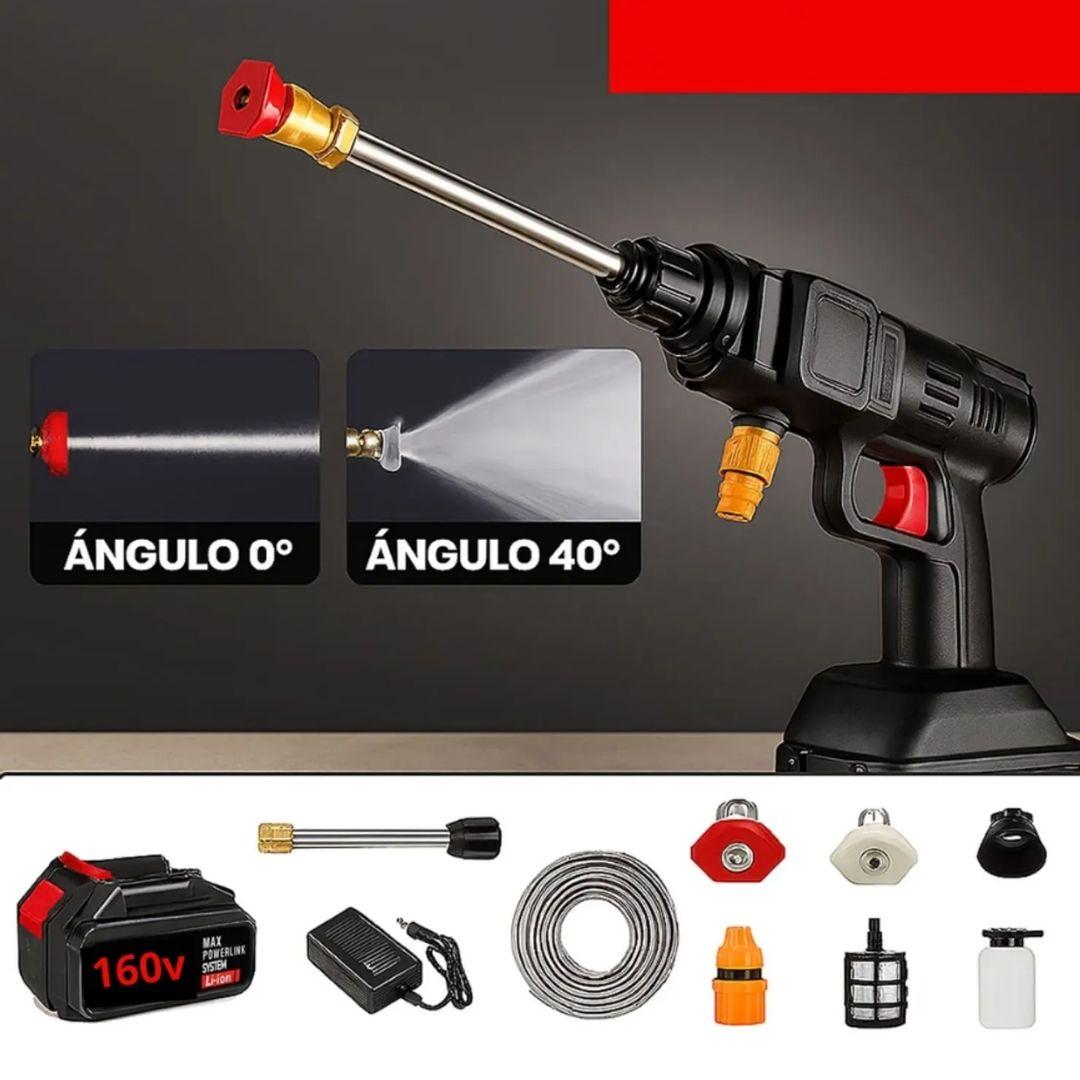 HIDROLAVADORA 160V PORTÁTIL ALTA PRESIÓN BATERIA GRANDE