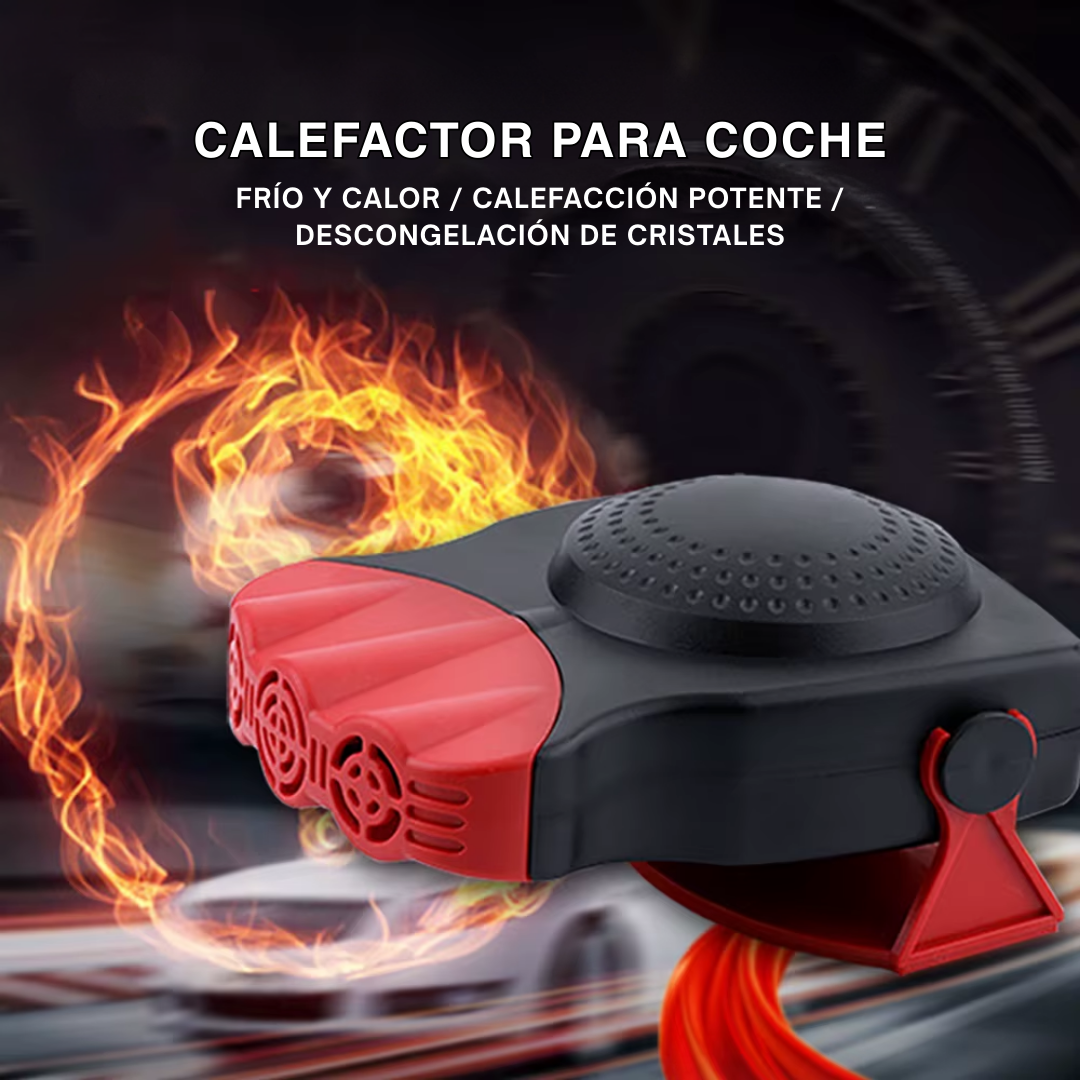 CALEFACTOR DE AUTO DE 200W - CALOR RÁPIDO Y EFICIENTE PARA EL INVIERNO