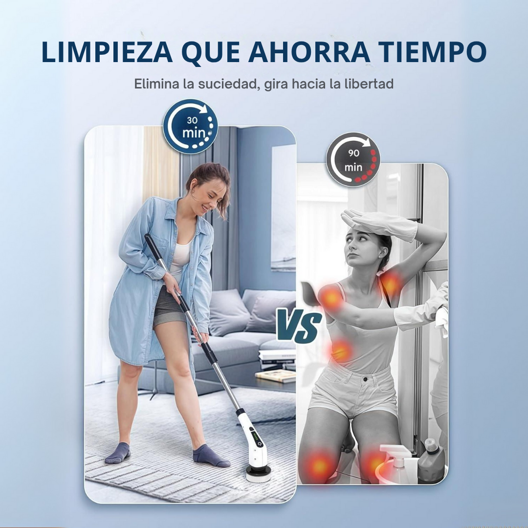 CEPILLO DE LIMPIEZA ELÉCTRICO 9 EN 1: LA SOLUCIÓN COMPLETA PARA TU HOGAR