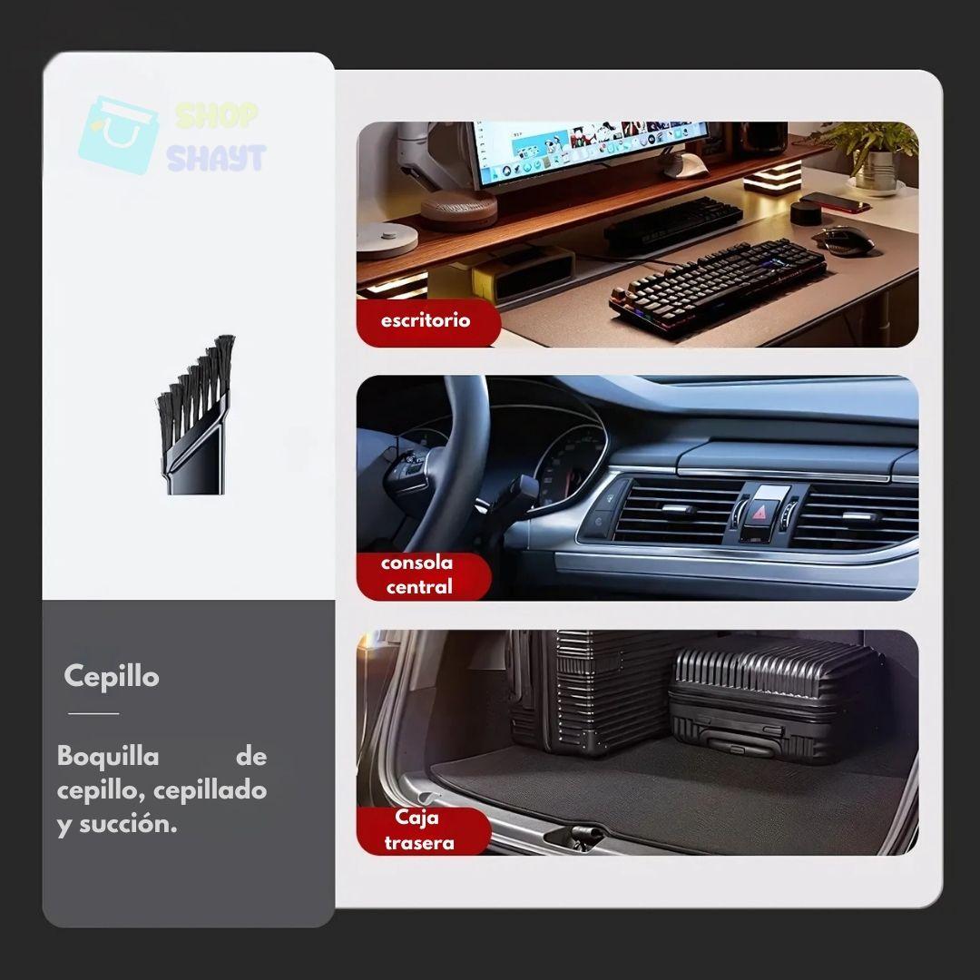 ASPIRADORA 3 EN 1  RECARGABLE CON BATERÍA - ASPIRA, SOPLA Y CEPILLA