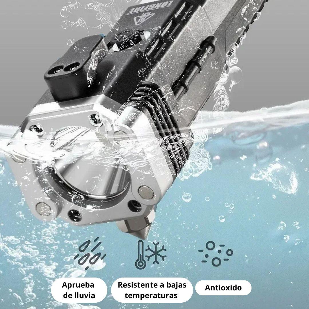 LINTERNA MARTILLO 4 EN 1 MULTIFUNCIONAL DE EMERGENCIA: LUZ, SEGURIDAD Y POWER BANK EN UN SOLO DISPOSITIVO