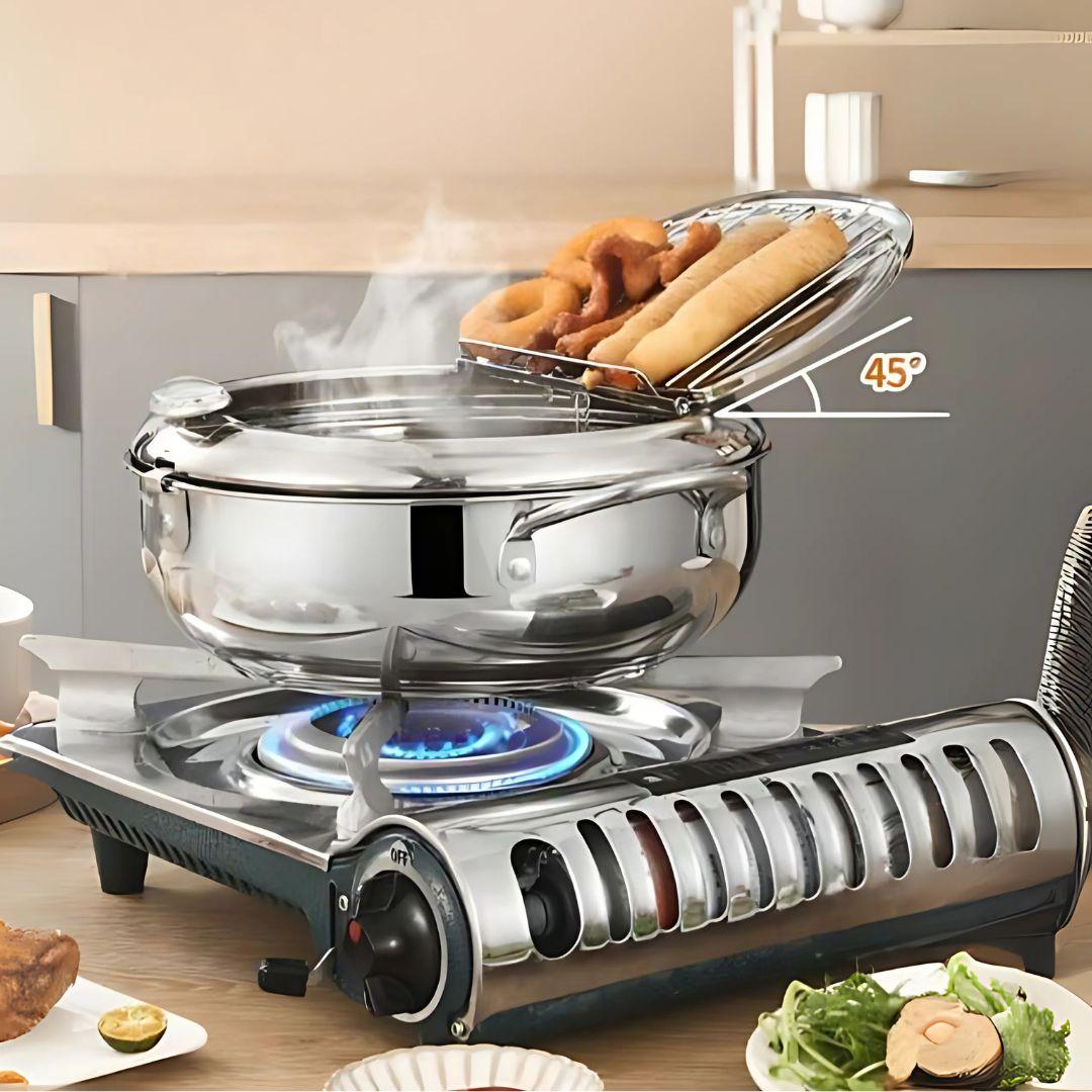 OLLA FREIDORA JAPONESA 2.2 LITROS: FRITURAS CRUJIENTES CON MENOS ACEITE