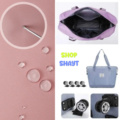 BOLSO EXPANSIBLE 3 NIVELES CON RUEDAS - PLEGABLE, PRÁCTICO Y VERSÁTIL