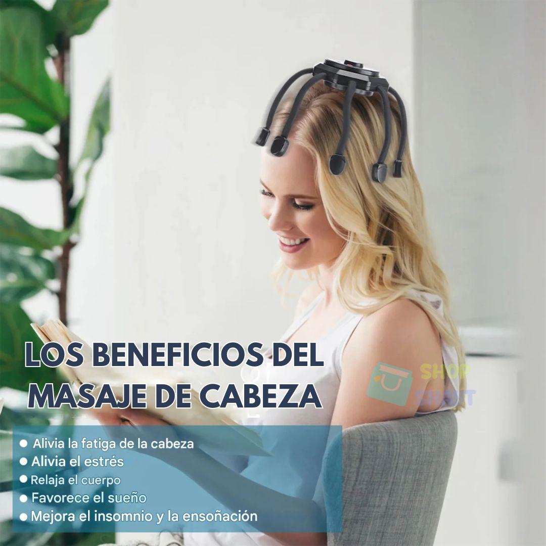 MASAJEADOR ELÉCTRICO DE CABEZA – RELÁJATE EN 60 SEGUNDOS, DONDE ESTÉS