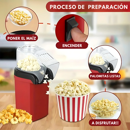 MÁQUINA DE HACER PALOMITAS - SIN ACEITE Y EN MINUTOS