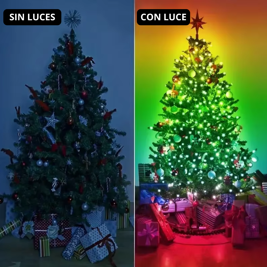 LUCES BLUETOOTH NAVIDEÑAS -  APAGADO AUTOMÁTICO - RESISTENTE AL AGUA