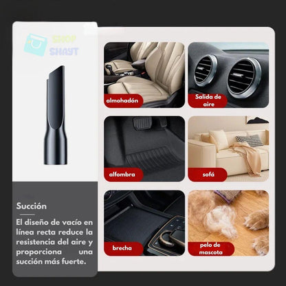 ASPIRADORA 3 EN 1  RECARGABLE CON BATERÍA - ASPIRA, SOPLA Y CEPILLA