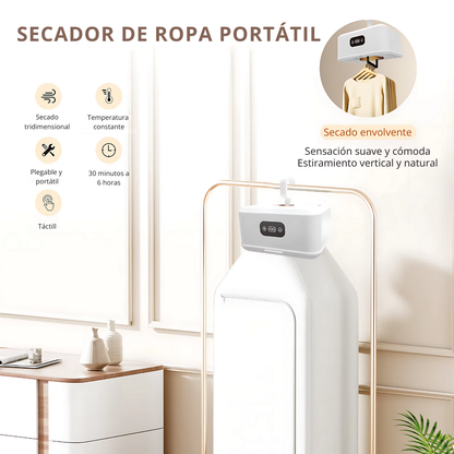 SECADOR DE ROPA PORTÁTIL - TU ALIADO PARA VIAJES Y EMERGENCIAS