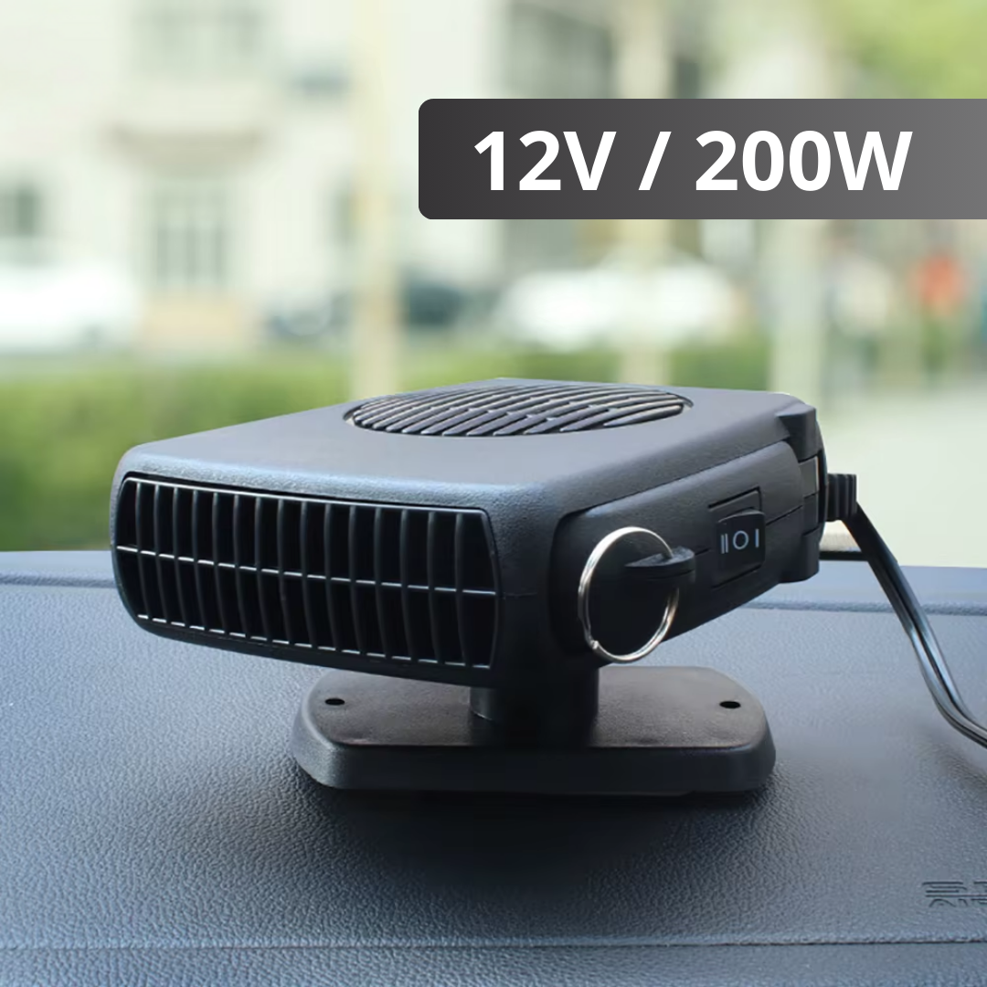 CALEFACTOR DE AUTO DE 200W - CALOR RÁPIDO Y EFICIENTE PARA EL INVIERNO