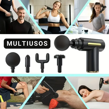 MINI MASAJEADOR GUN – MASAJES PROFESIONALES EN CASA O DE VIAJE