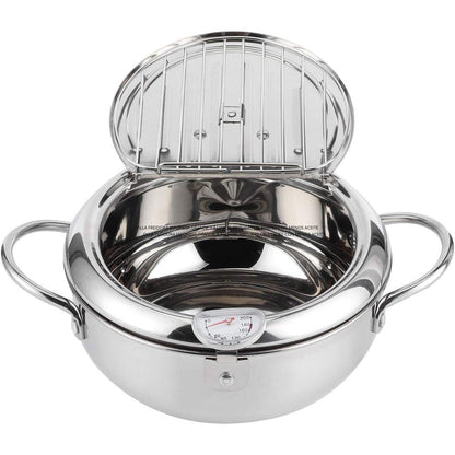 OLLA FREIDORA JAPONESA GRANDE 3.4 LITROS: FRITURAS CRUJIENTES CON MENOS ACEITE