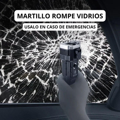 LINTERNA MARTILLO 4 EN 1 MULTIFUNCIONAL DE EMERGENCIA: LUZ, SEGURIDAD Y POWER BANK EN UN SOLO DISPOSITIVO