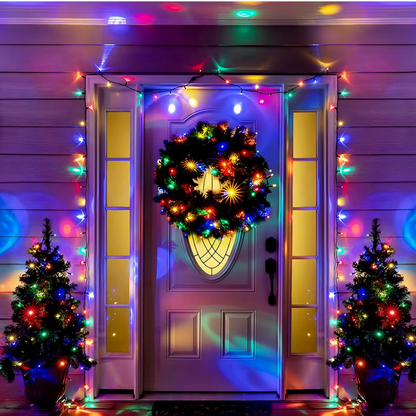 LUCES NAVIDEÑAS CON PANEL SOLAR