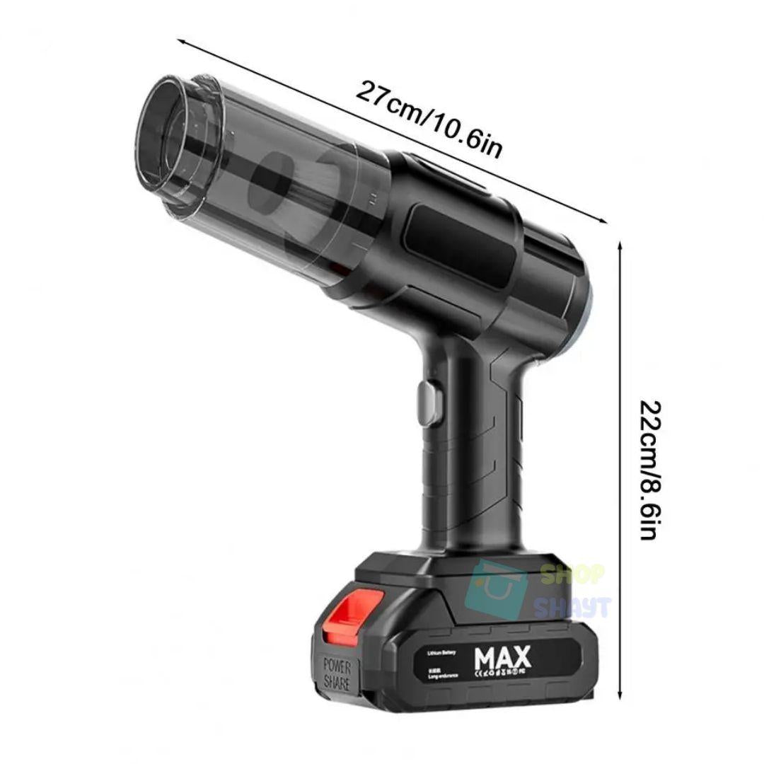 ASPIRADORA 3 EN 1  RECARGABLE CON BATERÍA - ASPIRA, SOPLA Y CEPILLA