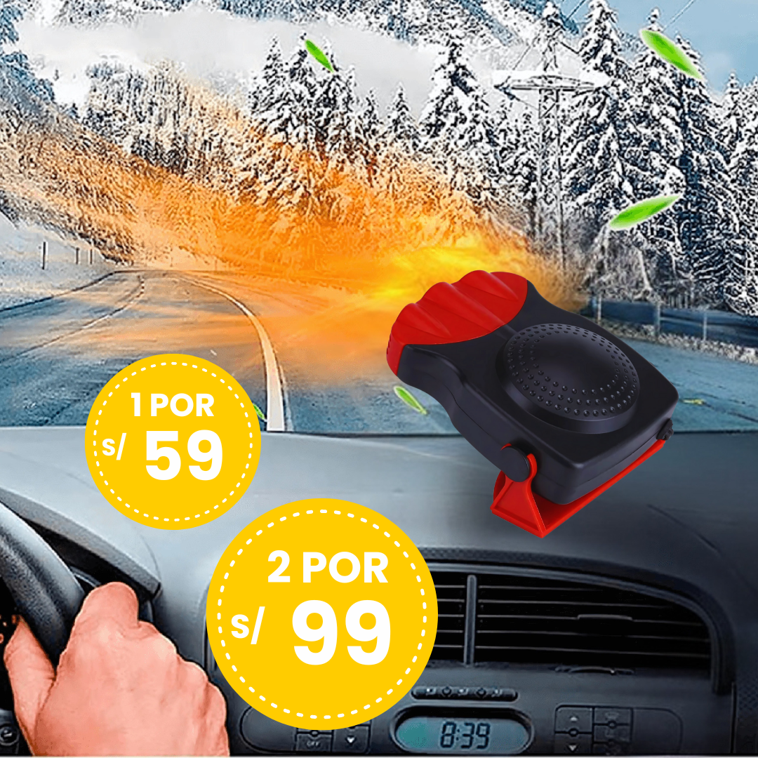 CALEFACTOR DE AUTO DE 200W - CALOR RÁPIDO Y EFICIENTE PARA EL INVIERNO