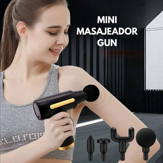 MINI MASAJEADOR GUN – MASAJES PROFESIONALES EN CASA O DE VIAJE