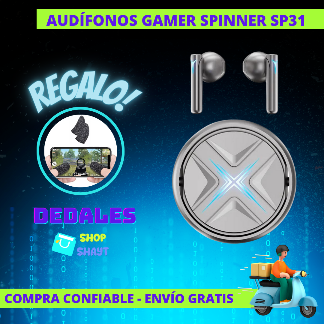 AUDÍFONOS GAMER SPINNER SP31  +  DEDAL DE REGALO