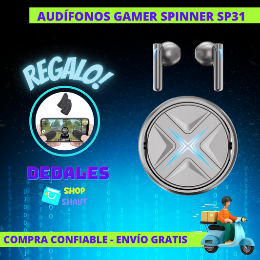 AUDÍFONOS GAMER SPINNER SP31  +  DEDAL DE REGALO
