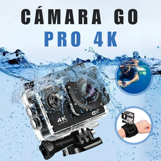 CÁMARA PROFESIONAL  GO PRO 4K ACUATICA WIFI